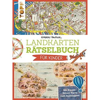 Landkartenrätselbuch für Kinder