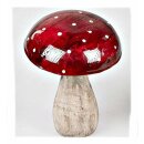 Pilz steh.15x12 Mango-Holz rot