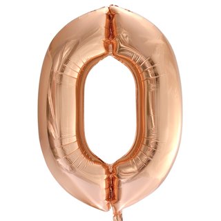 Zahl "0"  rose gold