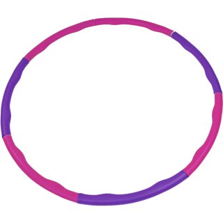 Fitness Hula Hoop Reifen in 8 Teilen, pink/lila