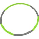 Fitness Hula Hoop Reifen in 8 Teilen, grün/grau
