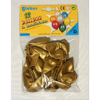 10 metallicfarbene Ballons