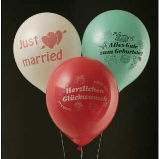 Ballons / Druck GEBURTSTAGSMOTIVE