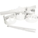 Kronen, Weiß, H: 10-16,5 cm, L: 60 cm, 230 g, 5...