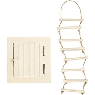 AAO Dachluke und Strickleiter, Größe 9-20 cm, 1 Set