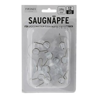 Saughaken, 12er Set m. Metallhaken 3,5cm Ø