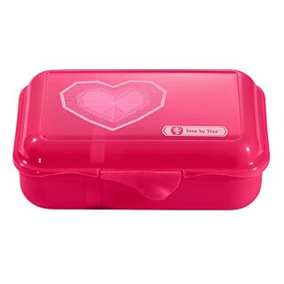 Lunchbox "Glitter Heart", Pink