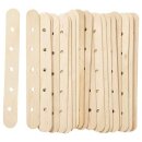 Holzflachstäbe mit Lochung, L: 15 cm, B: 1,8 cm,...
