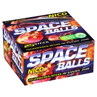 Space Balls, Knatterbälle, 25er-Schtl., KAT F1, ab 12 Jahre