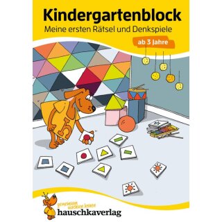 Kindergartenblock - Meine ersten Rätsel und Denkspiele ab 3 Jahre, A5-Block