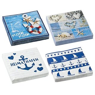 *V* Servietten "Maritim", 20er Pack, 4/s