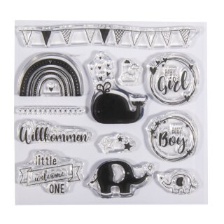 Clear Stamps "Willkommen Baby"