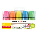 Textmarker Mini Glitzer neon 5er Etui