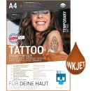 TATTOO-TRANSFERFOLIE INKJET A4 - 4 Blatt