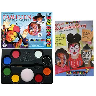 Familien-Aqua-Schminkpalette, 8 Farben