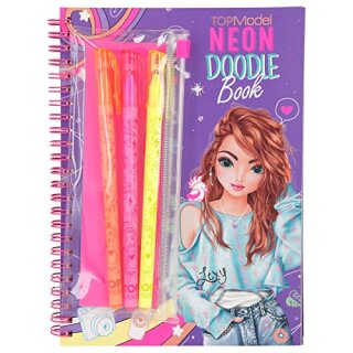 TOPModel Neon Doodle Malbuch-Set