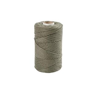 Macramé-Kordel, Moosgrün, L 198 m, D 2 mm, 330 g/ 1 Rolle