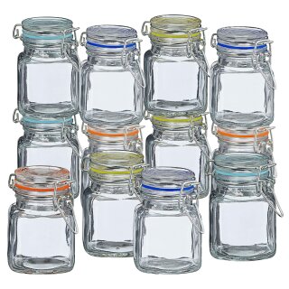 *V* Vorratsglas eckig, ca. 100ml,  4/s