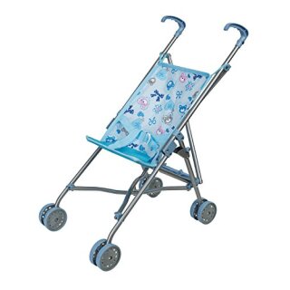 Idena Puppenbuggy blau