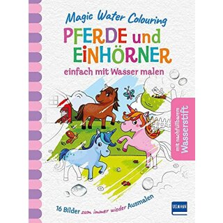 Magic Water Colouring Pferde Einhörner