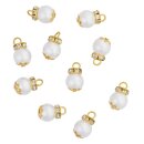 Christbaumkugeln ca. 1 cm weiß Btl. à 10 St.