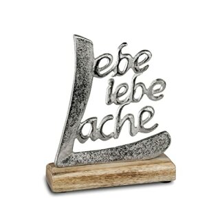 Lebe,Liebe,18cm Alu Mango-Holz