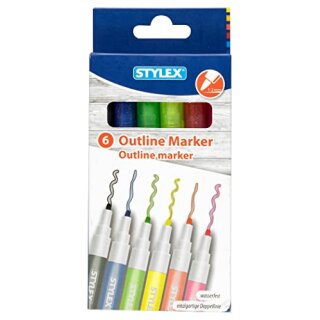 AA Outlinemarker, 6er Set