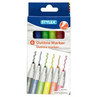 Outlinemarker, 6er Set