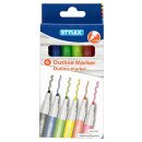 Outlinemarker, 6er Set