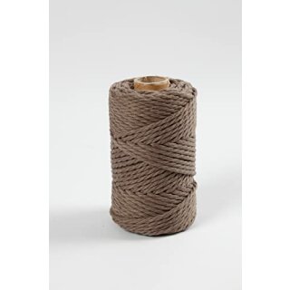 Macramé-Kordel, Hellbraun, L 55 m, D 4 mm, 330 g/ 1 Rolle