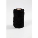 Macramé-Kordel, Schwarz, L 198 m, D 2 mm, 330 g/ 1...