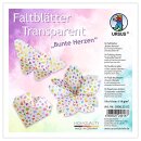 FALTBL.TRANSP. "BUNTE HERZEN"115G,15x15CM,