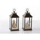 LED Outdoor Laterne MARTA Haus, Baum / FP 14x14x27 cm...