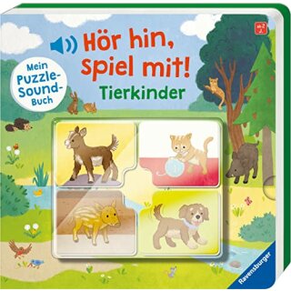 Hör hin, spiel mit! Mein Puzzle-Soundbuch: Tierkinder