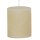AAO Rustikkerze, vollfarbig gegossen, 100% Paraffin 80 x 68 mm champagner