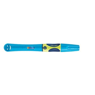 Füllhalter griffix® Füller für Linkshänder, Neon Fresh Blue , A, blau, Blisterkarte mit 1 Schreibgerät inkl. 1 Tintenpatrone