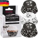 Papier-Backförmchen Fußball Maxi 50 Stück