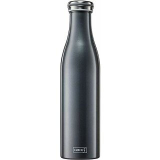 LURCH Thermo-Isolierflasche Edelstahl 0,75l anthrazit-metallic