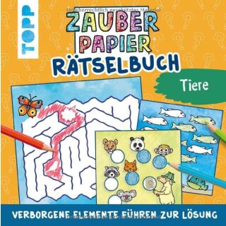 Zauberpapier Rätselbuch Tiere