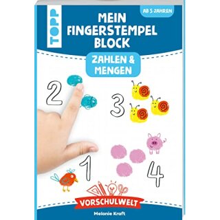 Vorschulwelt - Mein Fingerstempelblock Zahlen und Mengen