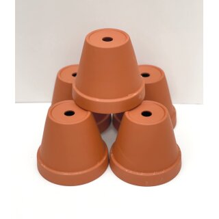 Tontopf mit Loch 18/20cm terra Ton