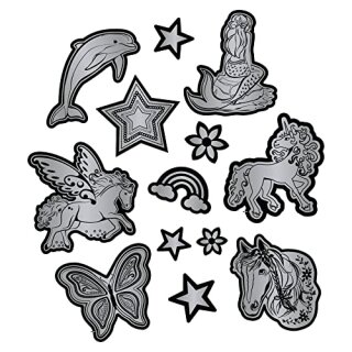 Reflektierendes Sticker-Set "Silber"