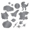 AAO Reflektierendes Sticker-Set "Schwarz"