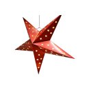 W Weihnachtsstern Papier Ø 60 cm mit 10 LEDs und...