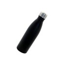 Thermoflasche Edelstahl 500 ml schwarz