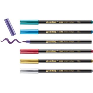 e-1340 Metallic Pinselstift 6St Set Xmas