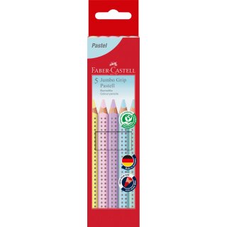 Buntstift Jumbo Grip Pastell 5er-Etui