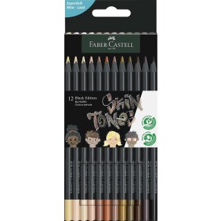Buntstifte Black Edition Skin Tones 12er