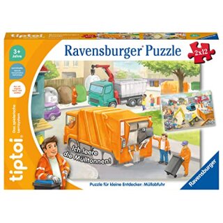 Puzzle für kleine Entdecker: Müllabfuhr