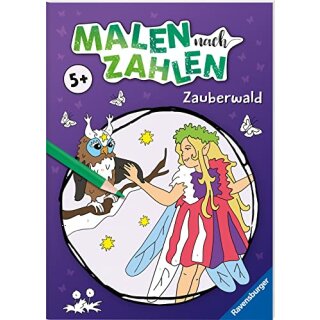 Malen nach Zahlen ab 5: Zauberwald